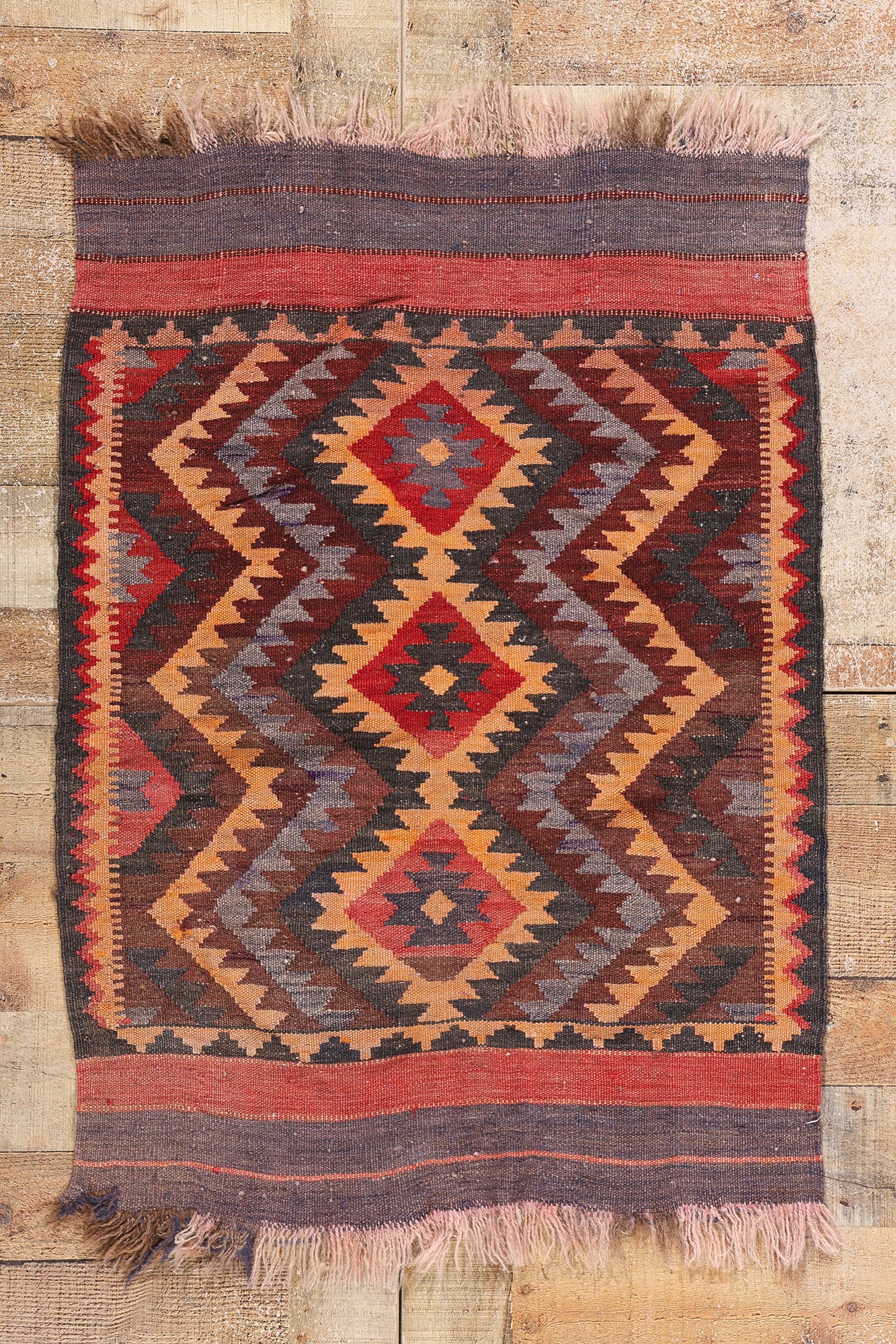 2 x 3 Antique Afghan Kilim Rug 79069