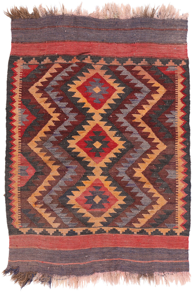 2 x 3 Antique Afghan Kilim Rug 79069