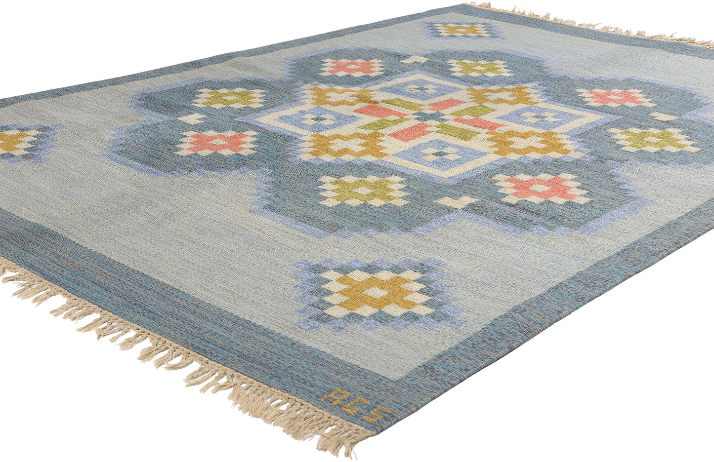 5 x 8 Anna-Greta Sjoqvist Vintage Swedish Rollakan Rug 79060