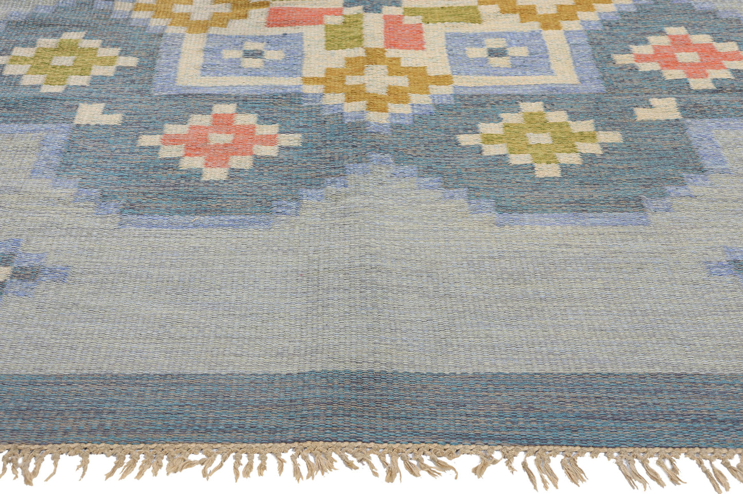 5 x 8 Anna-Greta Sjoqvist Vintage Swedish Rollakan Rug 79060