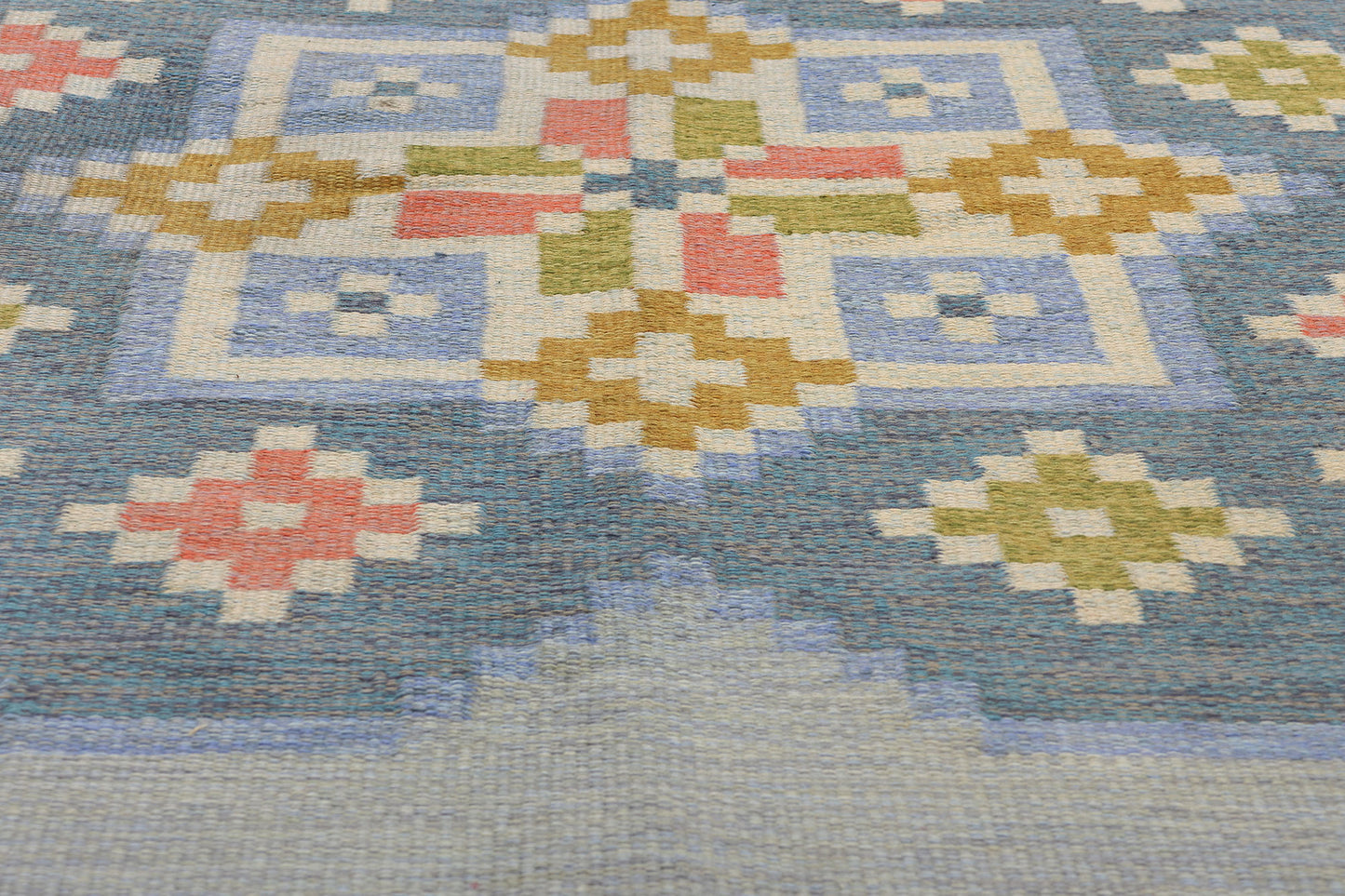 5 x 8 Anna-Greta Sjoqvist Vintage Swedish Rollakan Rug 79060