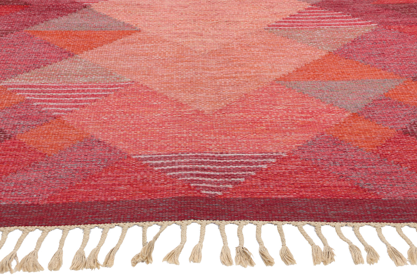 5 x 8 Anna Johanna Angstrom Vintage Swedish Rollakan Rug 79062
