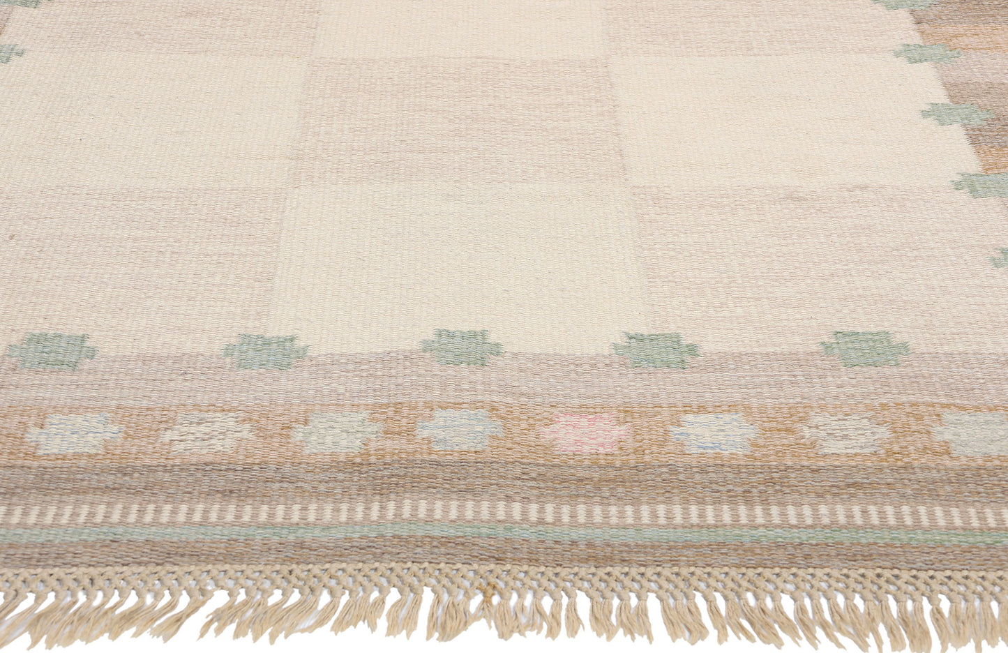 5 x 8 Anna Johanna Angstrom Vintage Swedish Rollakan Rug 79028