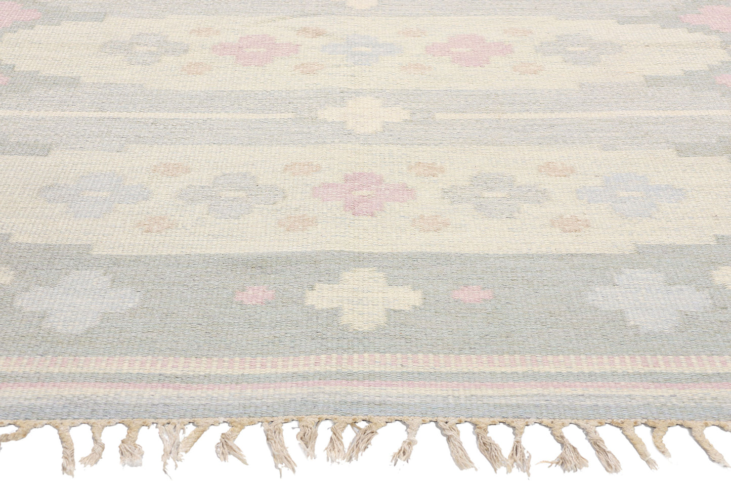 5 x 8 Anna Johanna Angstrom Vintage Swedish Rollakan Rug 79046