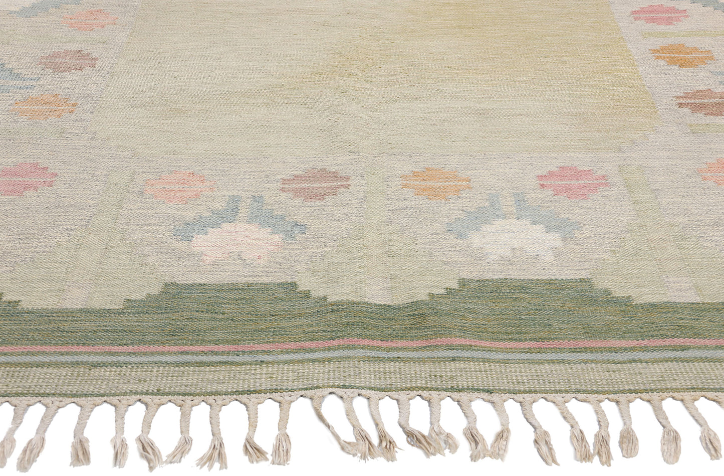 6 x 9 Anna Johanna Angstrom Vintage Swedish Rollakan Rug 79029