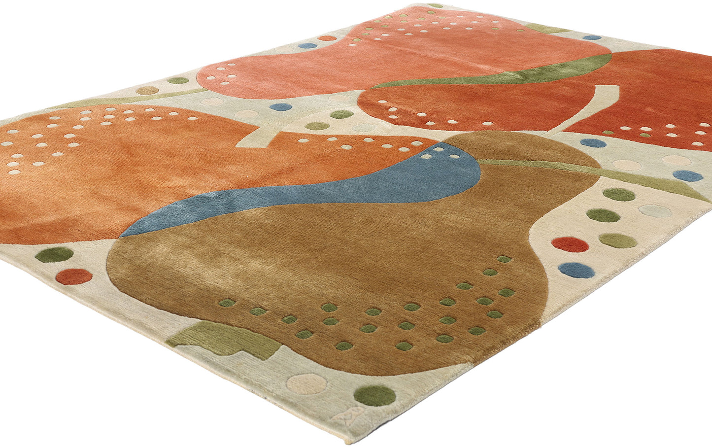 5 x 7 Anna Johanna Angstrom Vintage Swedish Pile Rug 79066