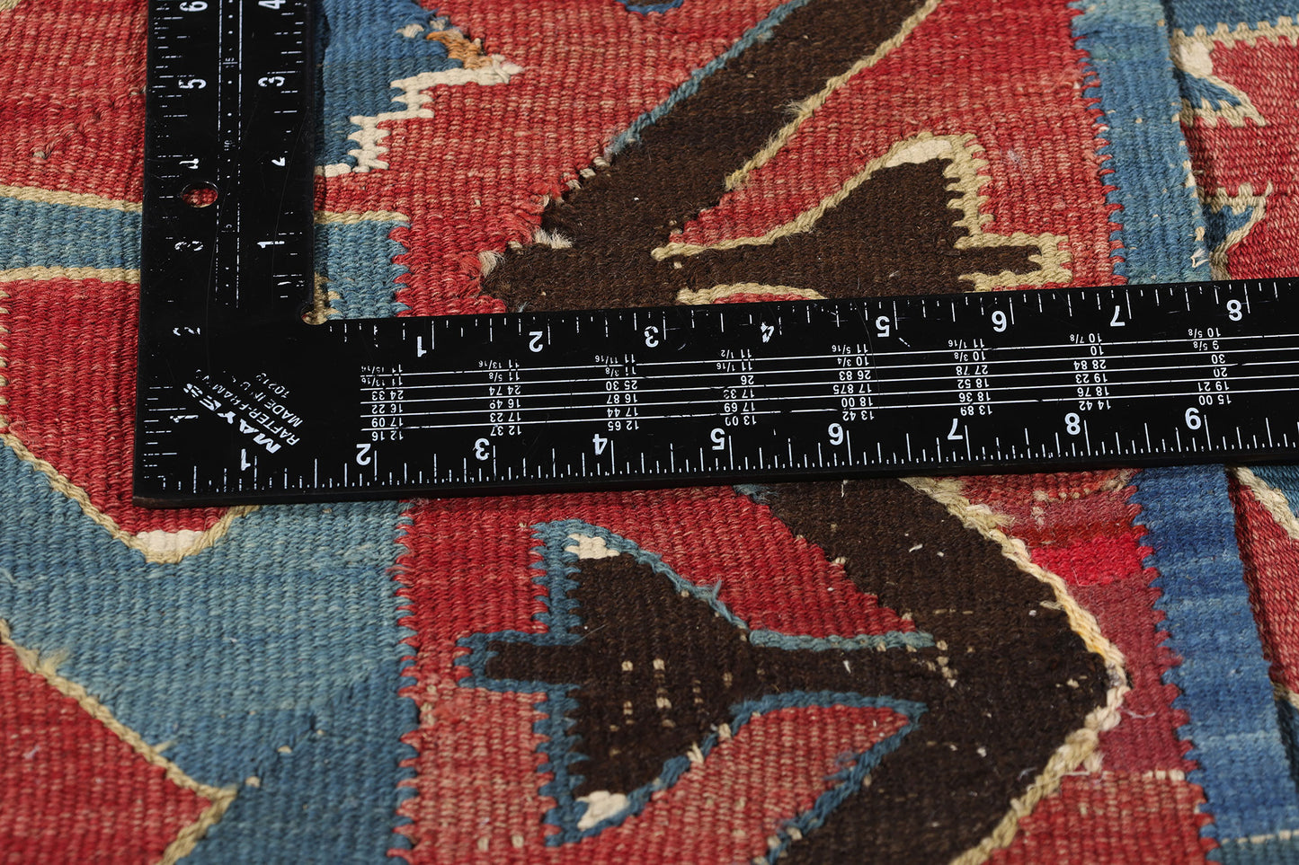 4 x 14 Antique Caucasian Avar Kilim Rug 78945