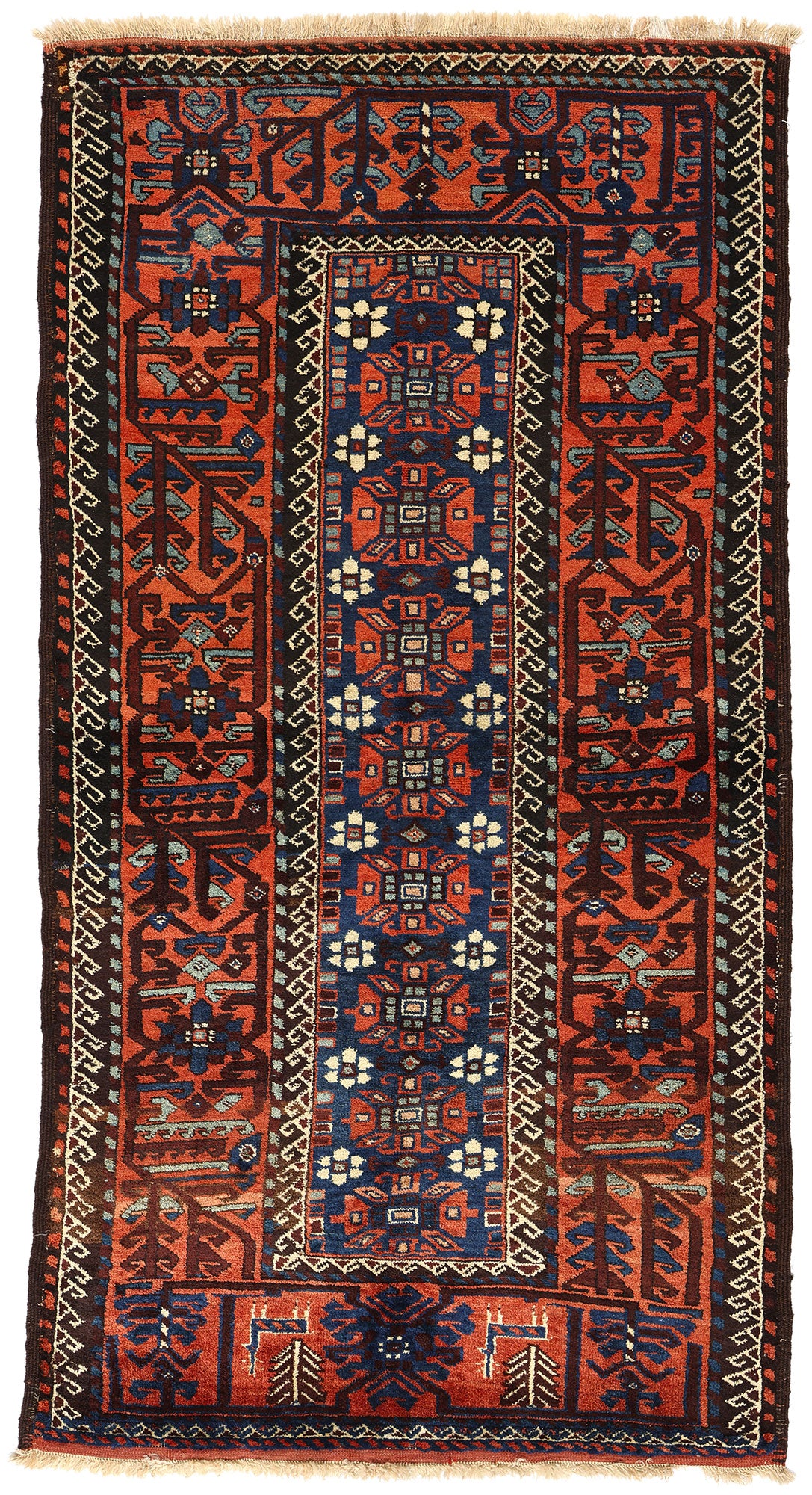 4 x 8 Antique Caucasian Azerbaijan Rug 60924