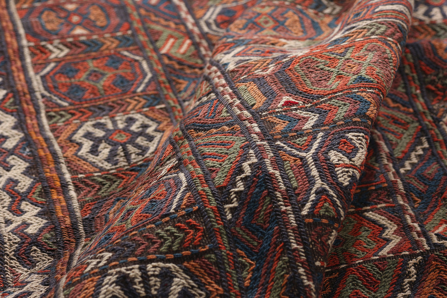 3 x 6 Antique Caucasian Shirvan Soumak Rug 79344