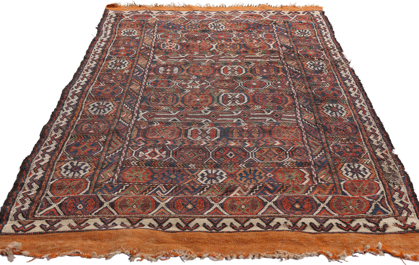3 x 6 Antique Caucasian Shirvan Soumak Rug 79344