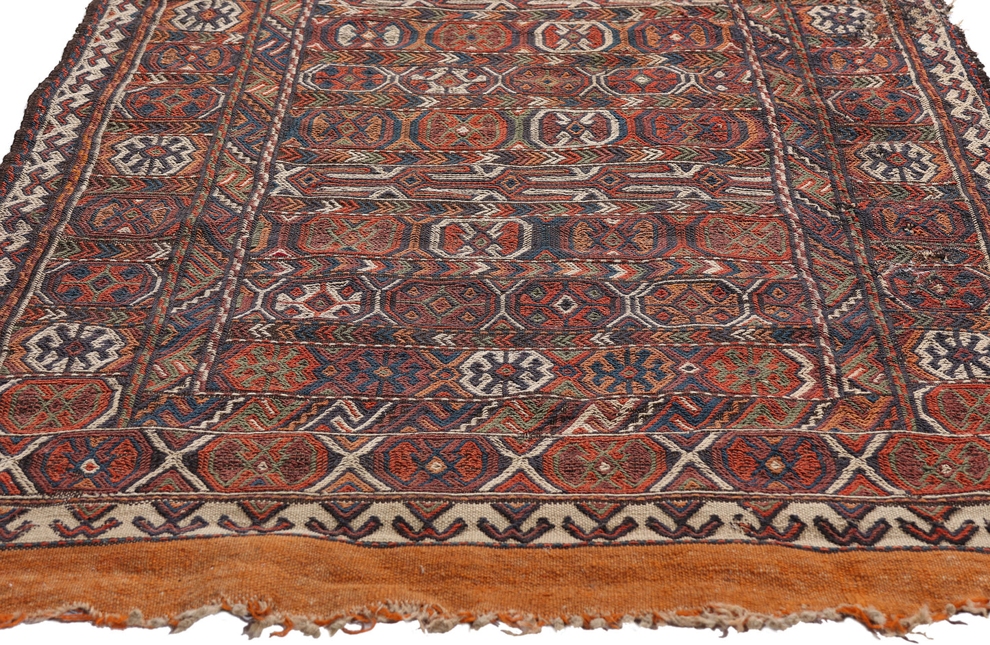 3 x 6 Antique Caucasian Shirvan Soumak Rug 79344
