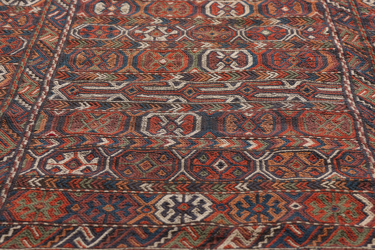 3 x 6 Antique Caucasian Shirvan Soumak Rug 79344