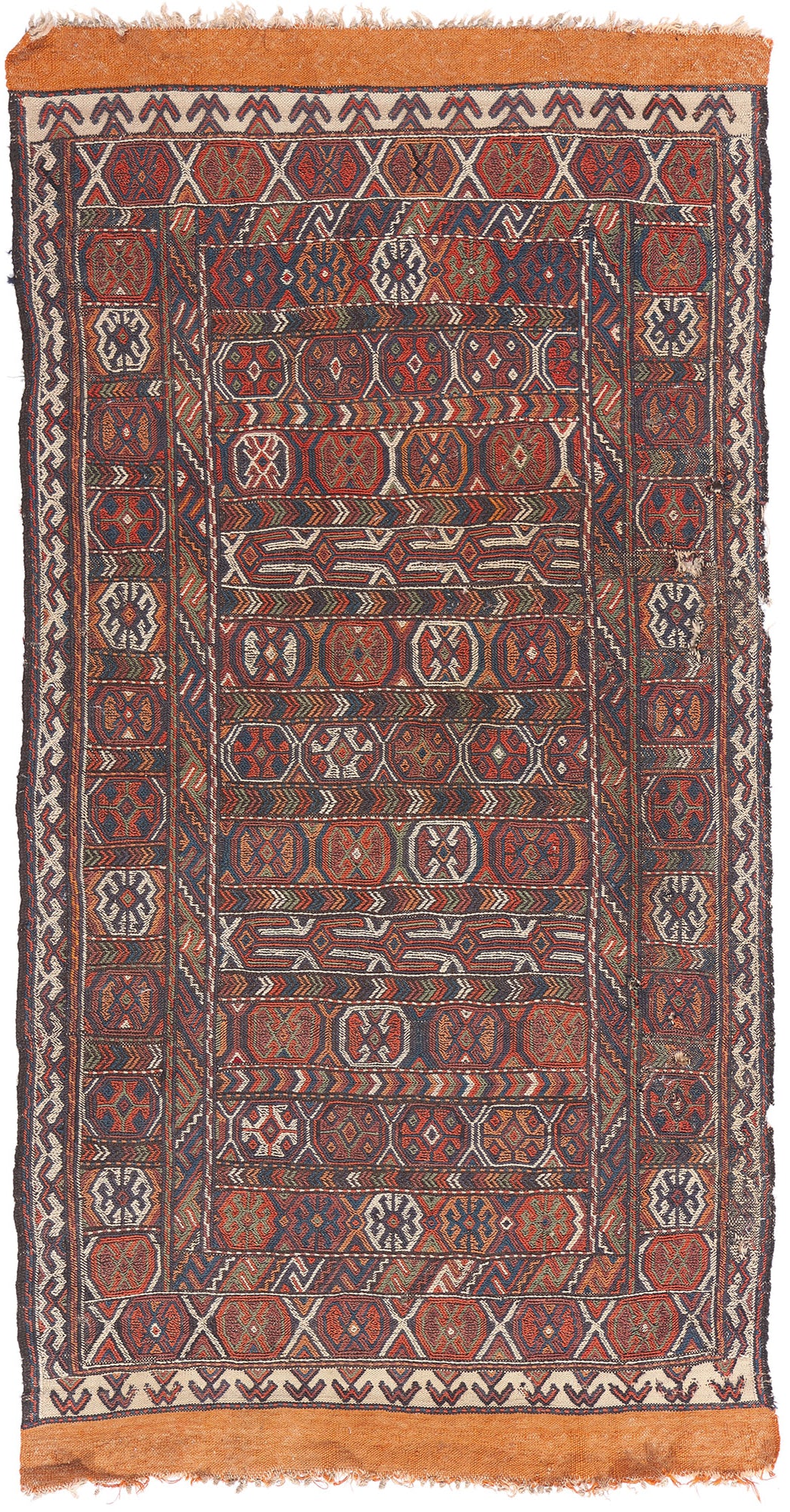 3 x 6 Antique Caucasian Shirvan Soumak Rug 79344