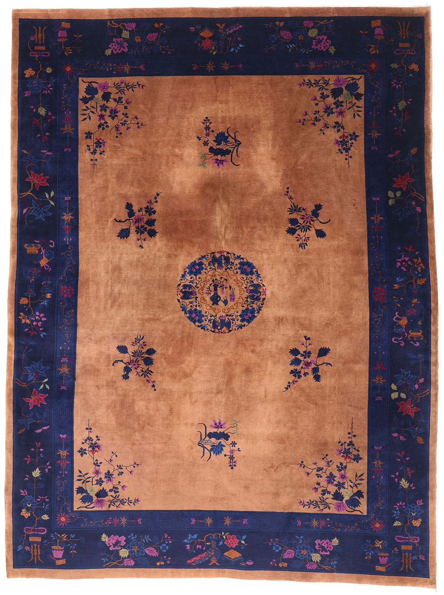 10 x 13 Antique Chinese Art Deco Rug 79192