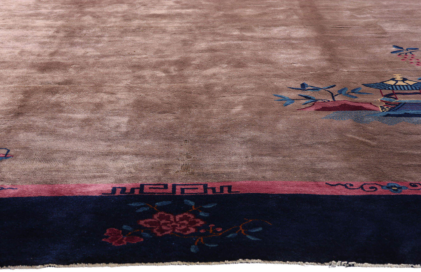 9 x 11 Antique Chinese Art Deco Rug 79268