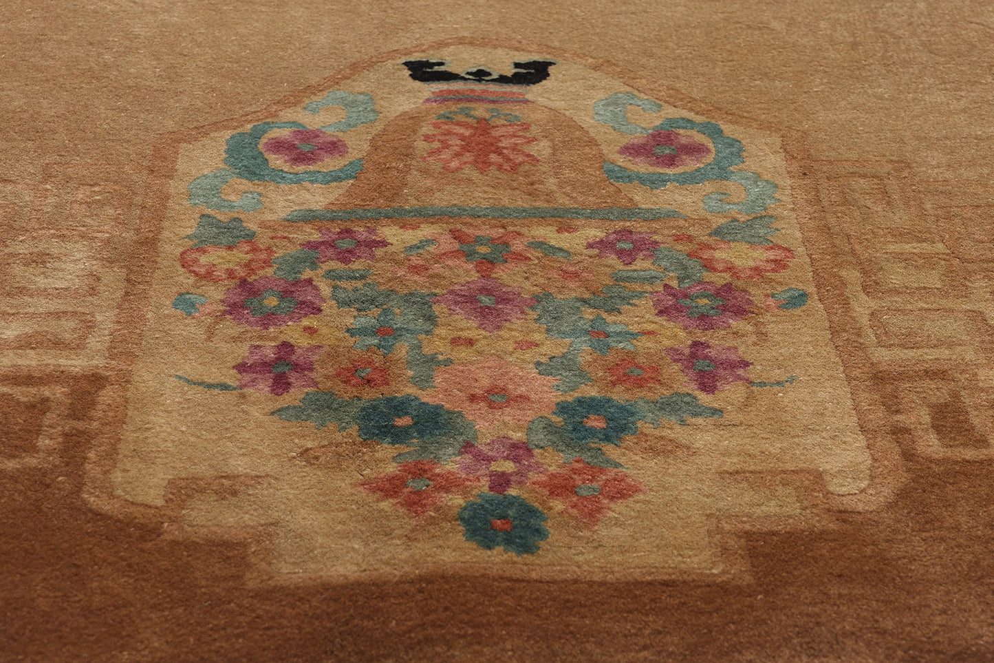 9 x 12 Antique Chinese Art Deco Rug 78989