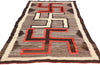 3 x 8 Antique Crystal Whirling Log Navajo Rug 78928