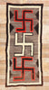 3 x 8 Antique Crystal Whirling Log Navajo Rug 78928