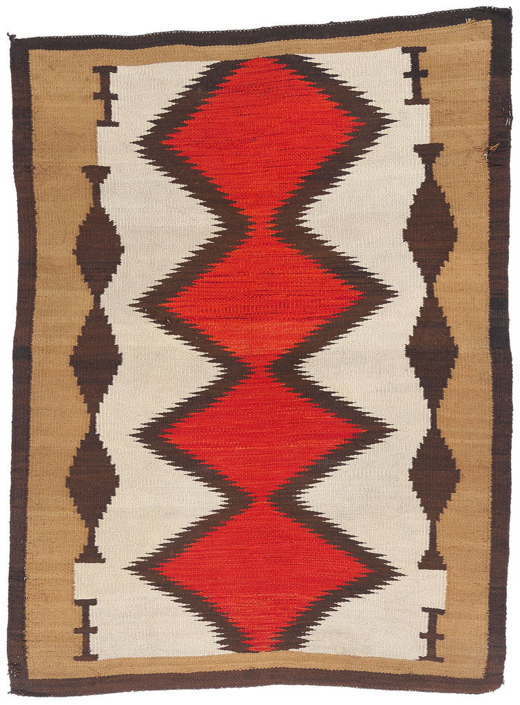4 x 5 Antique Eye Dazzler Navajo Rug 79253