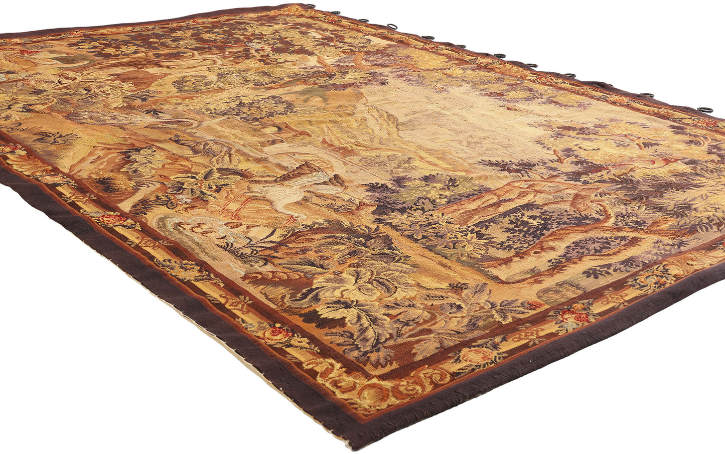 6 x 9 Antique French Aubusson Tapestry 79208