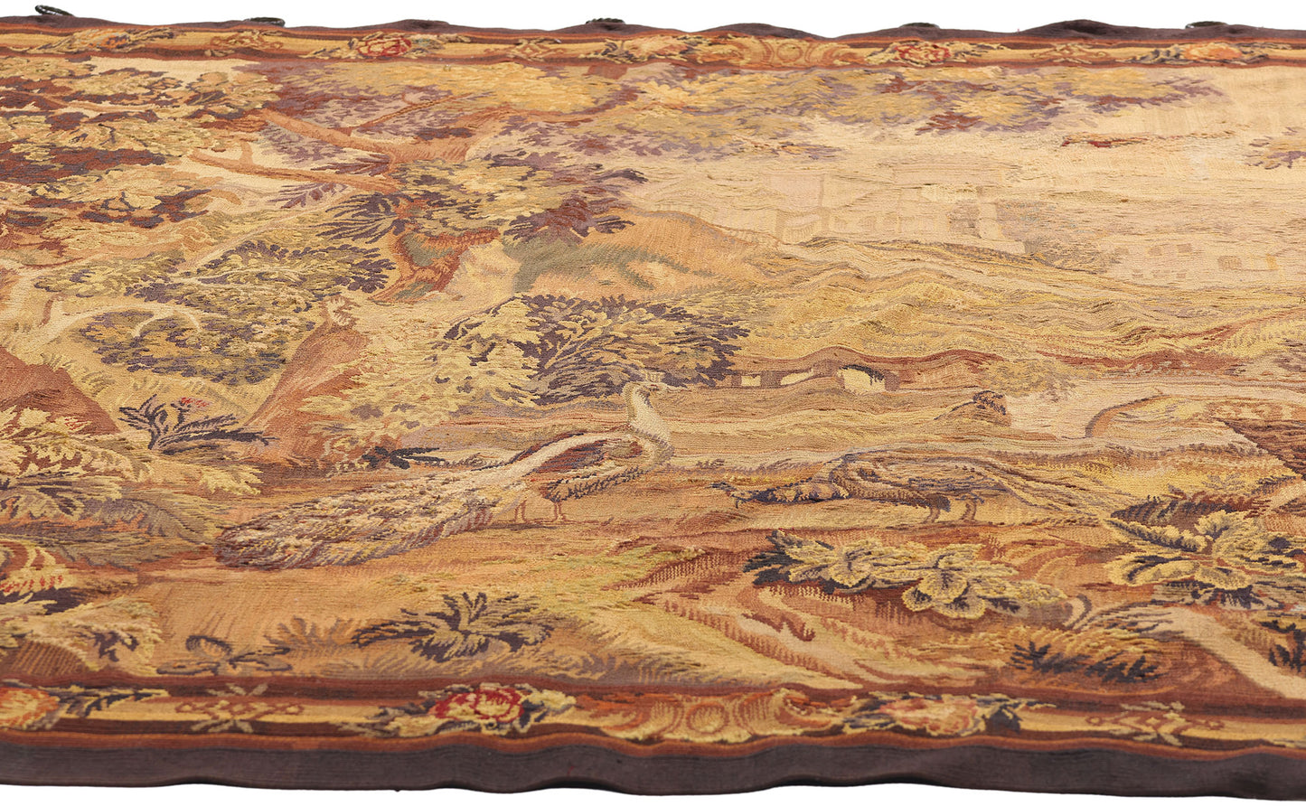 6 x 9 Antique French Aubusson Tapestry 79208