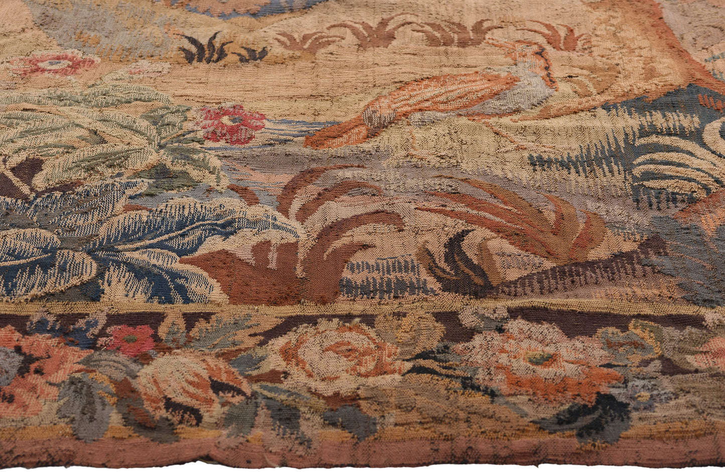 7 x 8 Antique French Aubusson Tapestry 79194
