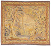 6 x 6 Antique French Aubusson Tapestry 79234