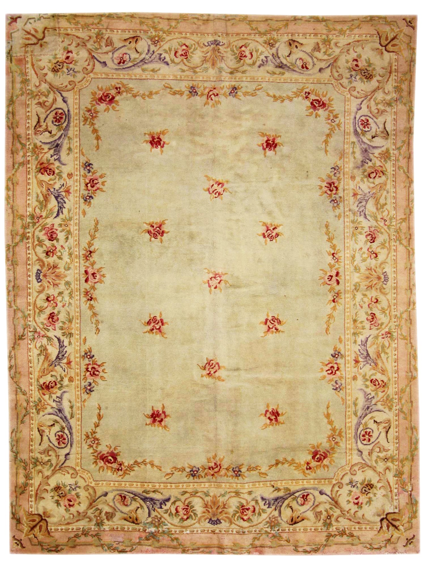 10 x 13 - Multicolor Antique French Savonnerie Rug - 71778