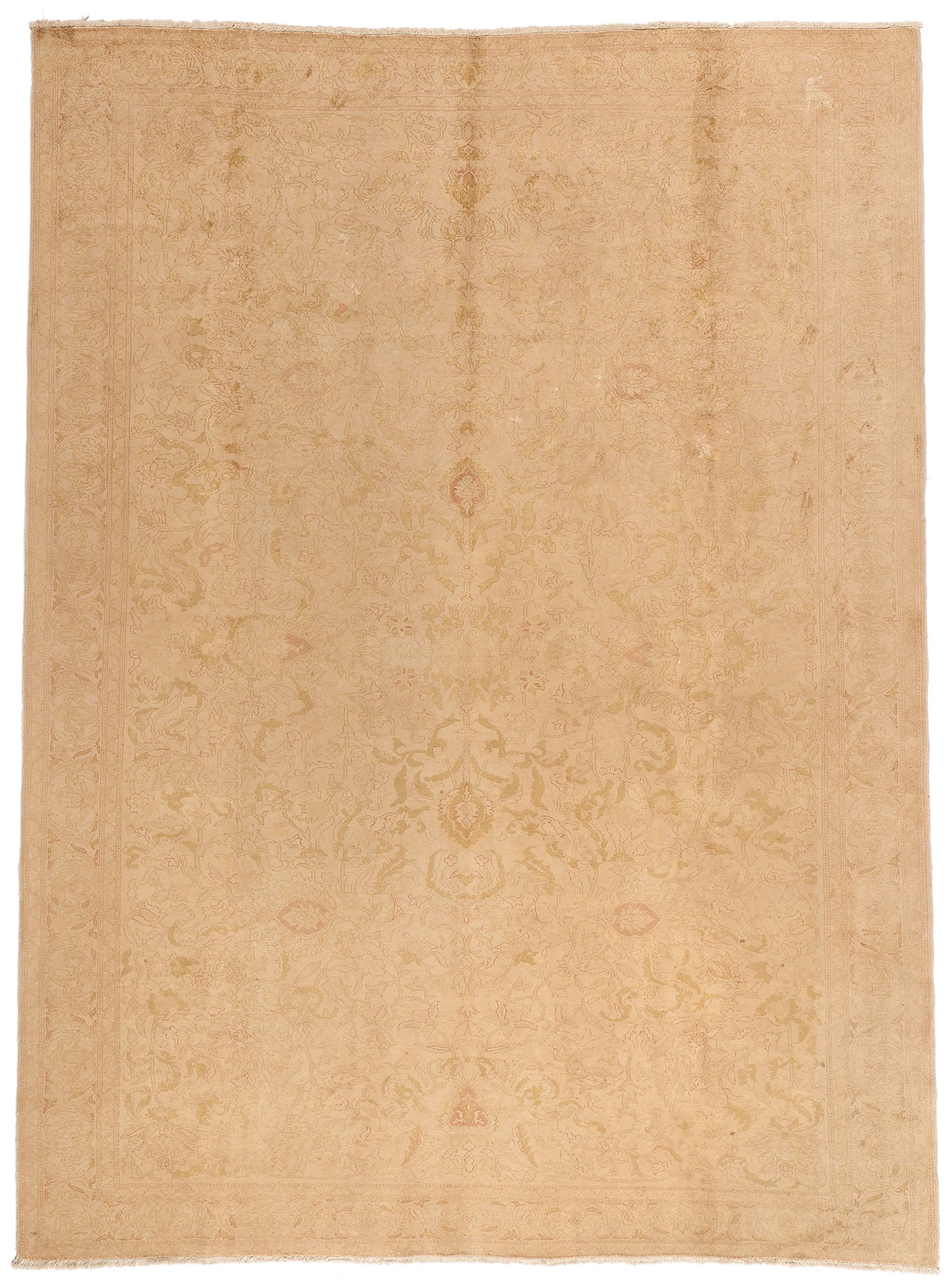 9 x 13 Antique Golden Turkish Oushak Rug 71910