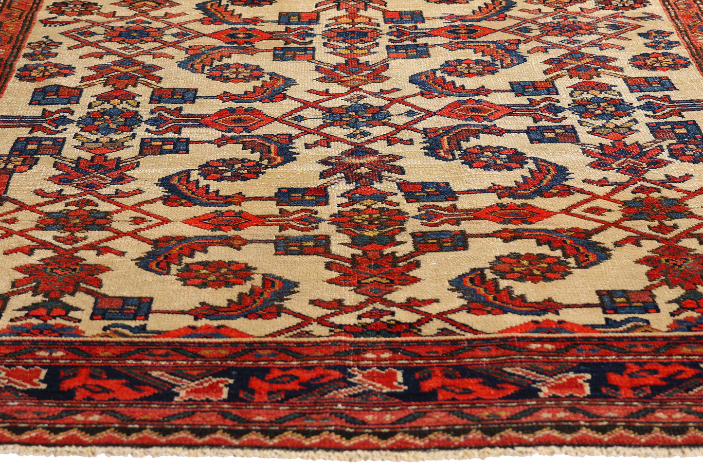 5 x 6 Ivory Antique Persian Malayer Rug 79307