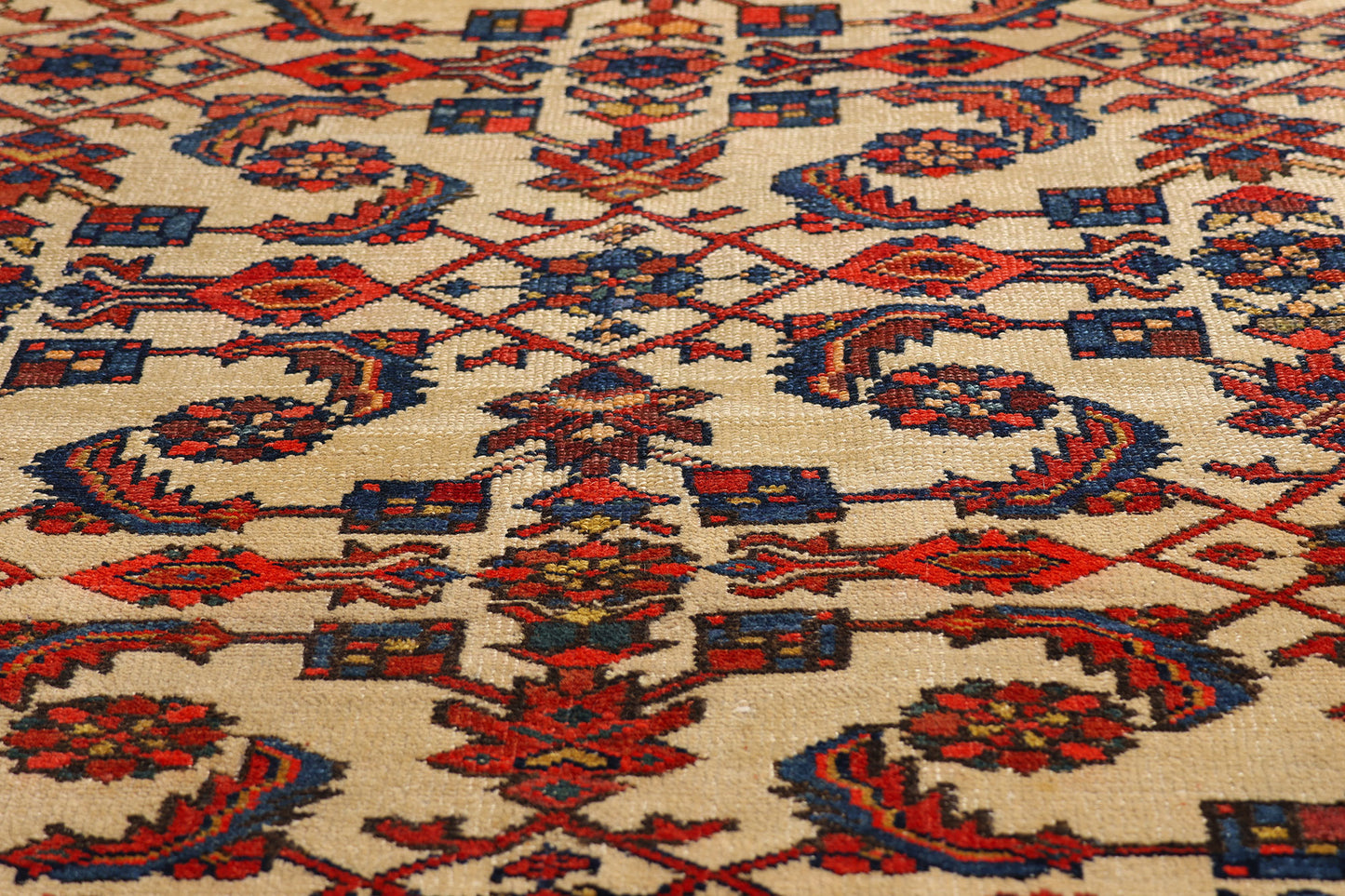 5 x 6 Ivory Antique Persian Malayer Rug 79307
