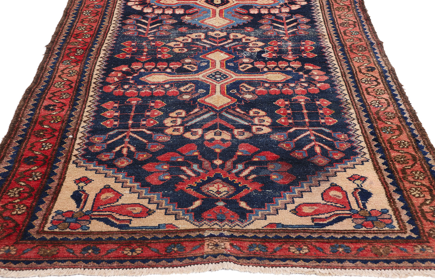 3 x 11 Antique Persian Lilihan Rug 78962
