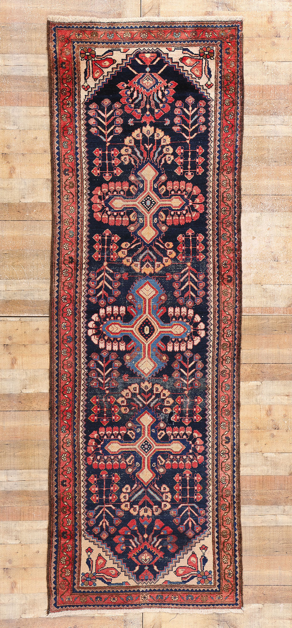 3 x 11 Antique Persian Lilihan Rug 78962
