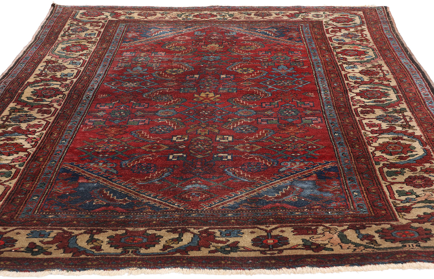 5 x 6 Antique Persian Lilihan Rug 78963