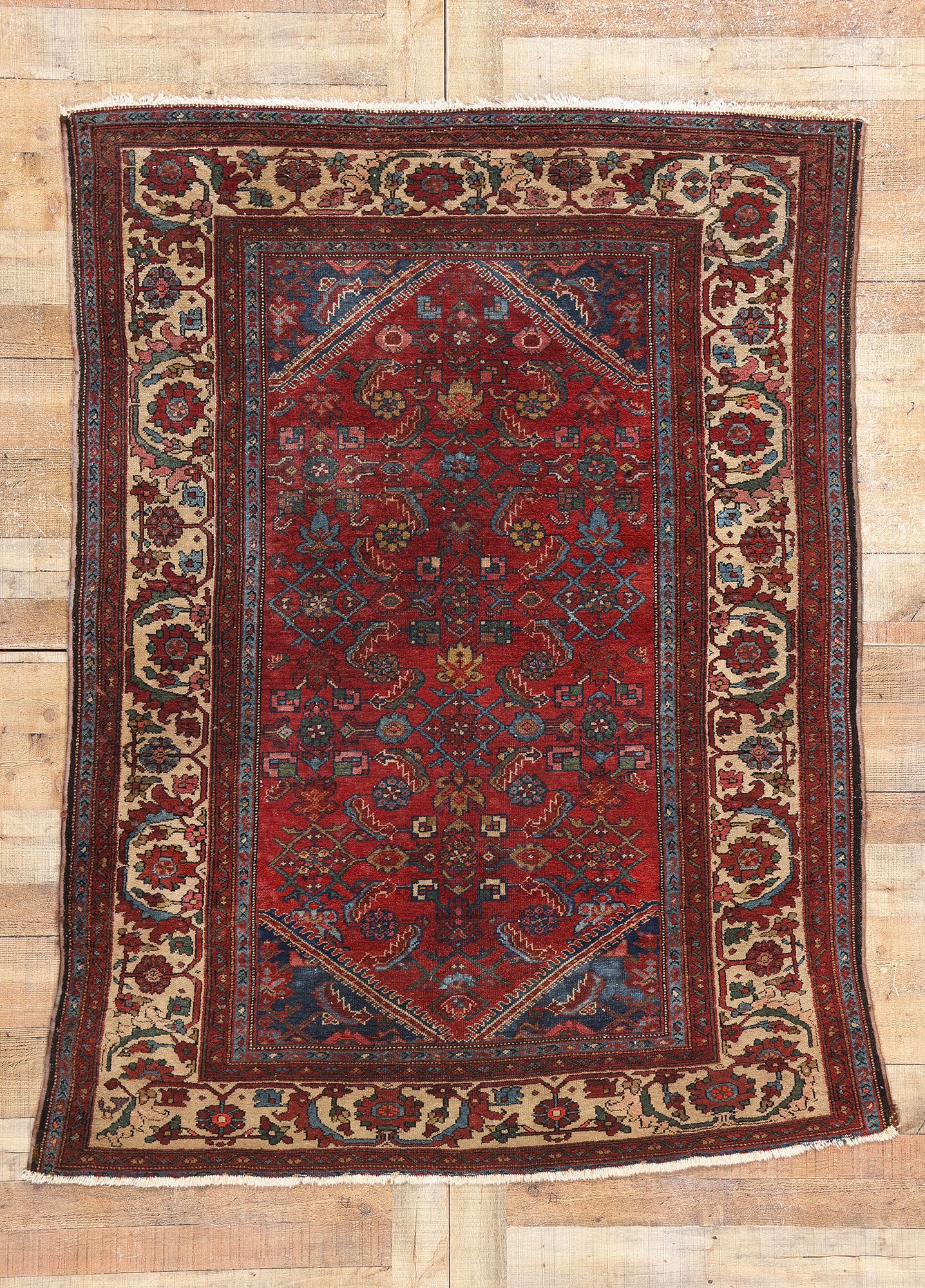 5 x 6 Antique Persian Lilihan Rug 78963