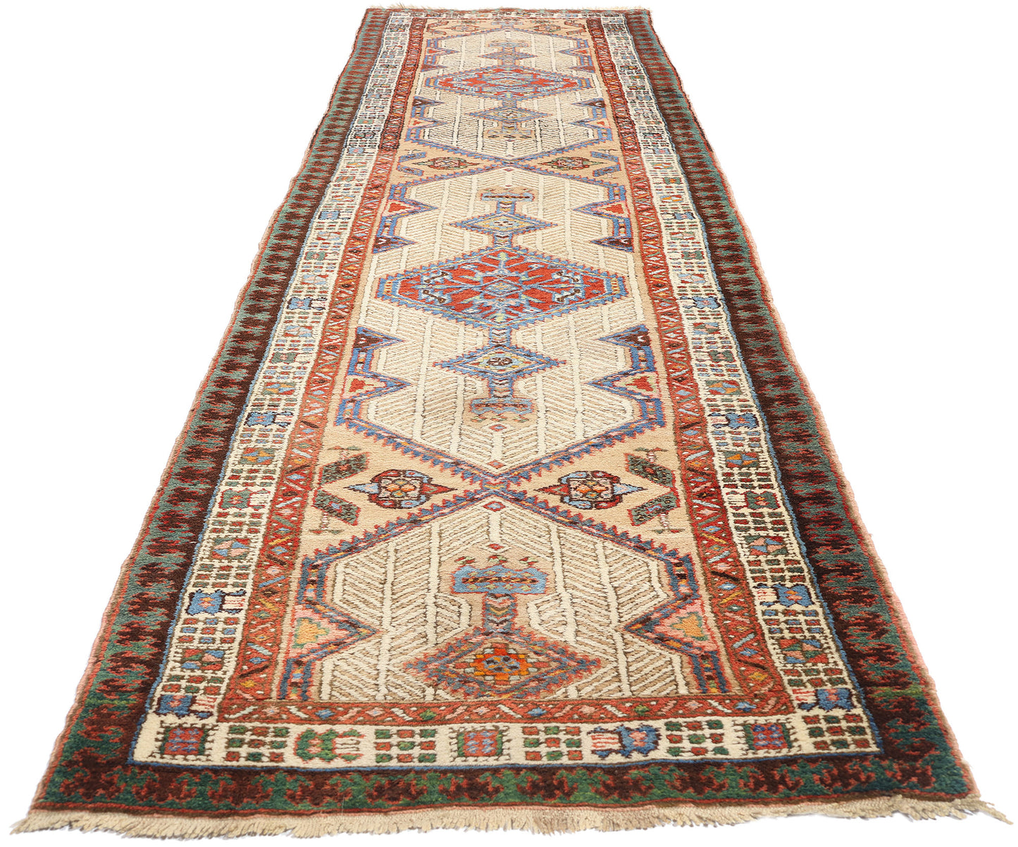 3 x 14 Antique Persian Malayer Rug 78980