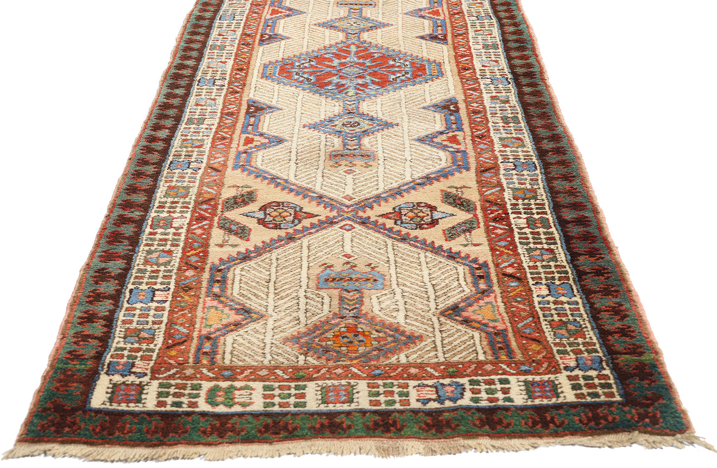 3 x 14 Antique Persian Malayer Rug 78980