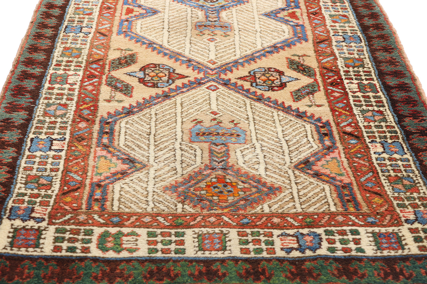 3 x 14 Antique Persian Malayer Rug 78980