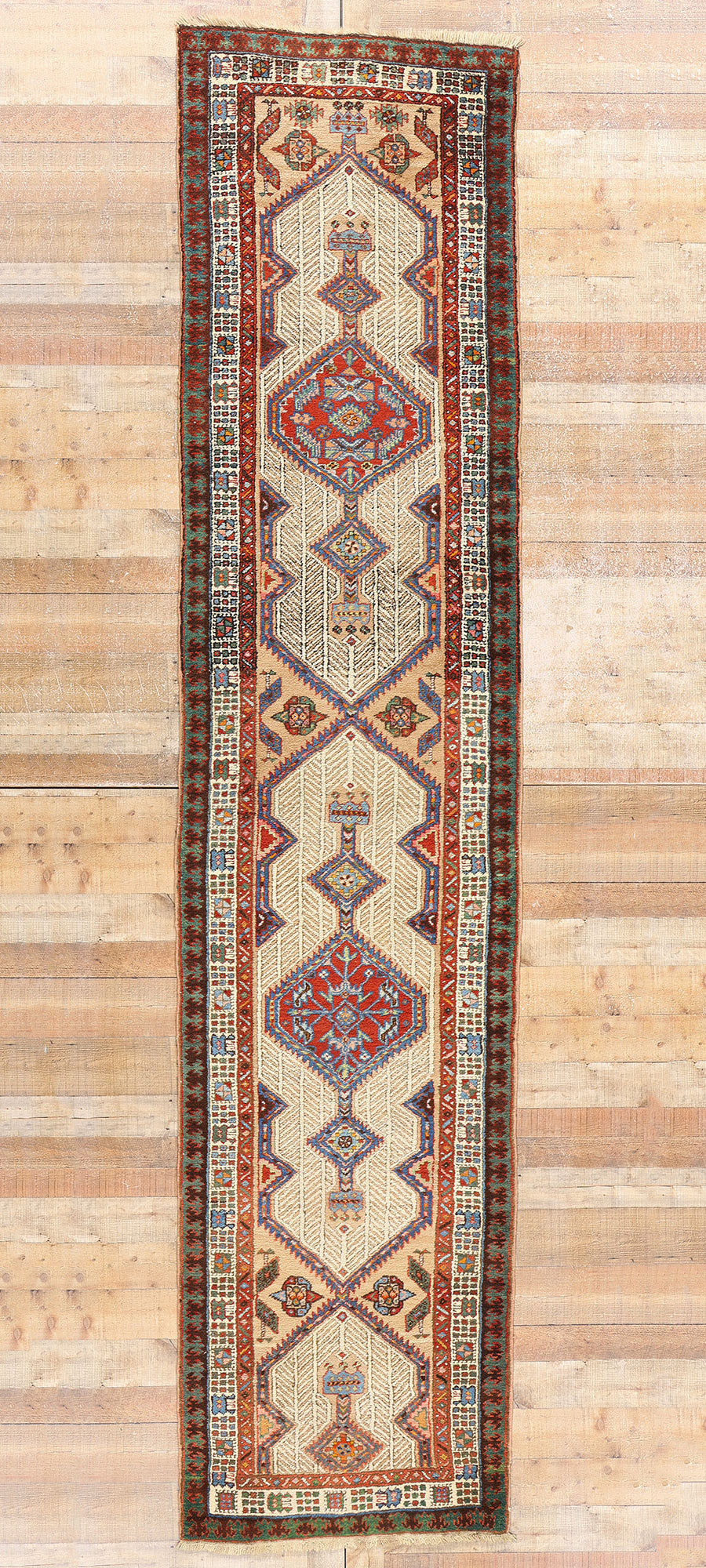 3 x 14 Antique Persian Malayer Rug 78980