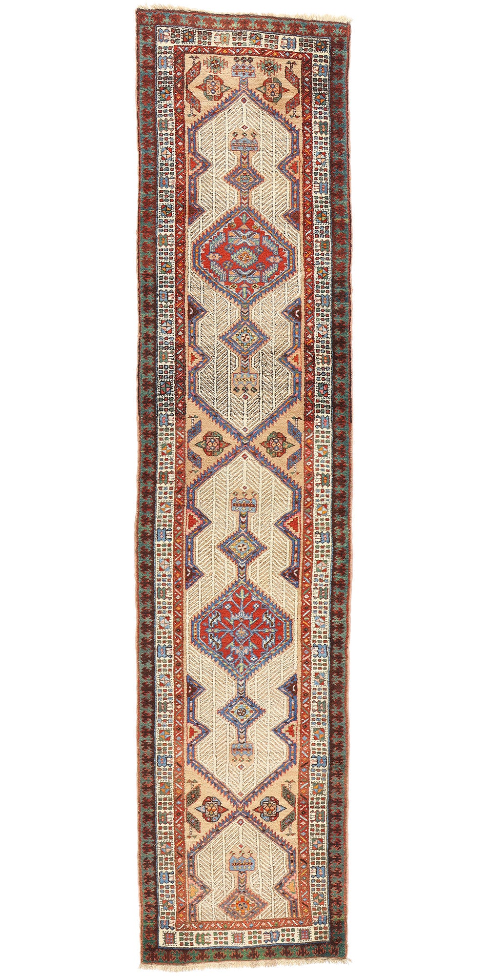 3 x 14 Antique Persian Malayer Rug 78980