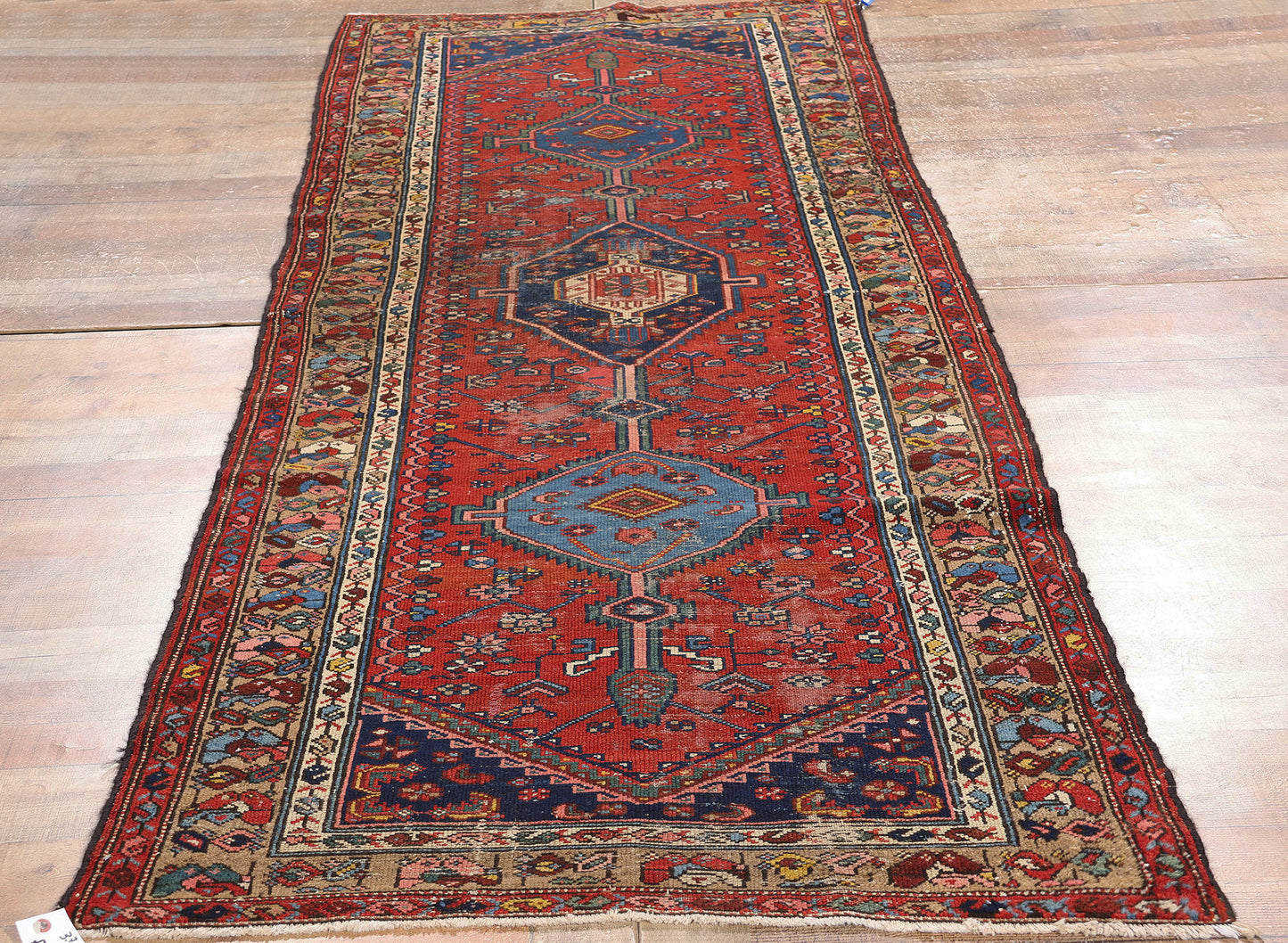 4 x 10 Antique Persian Malayer Rug 79000