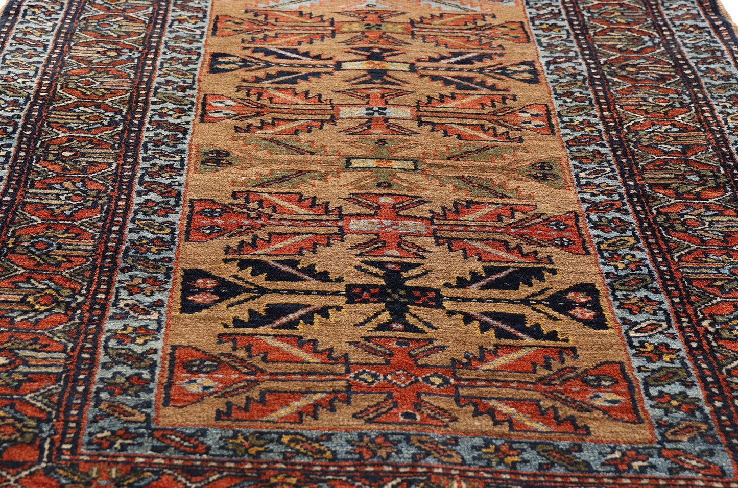 3 x 14 Antique Persian Bakshaish Rug 90039
