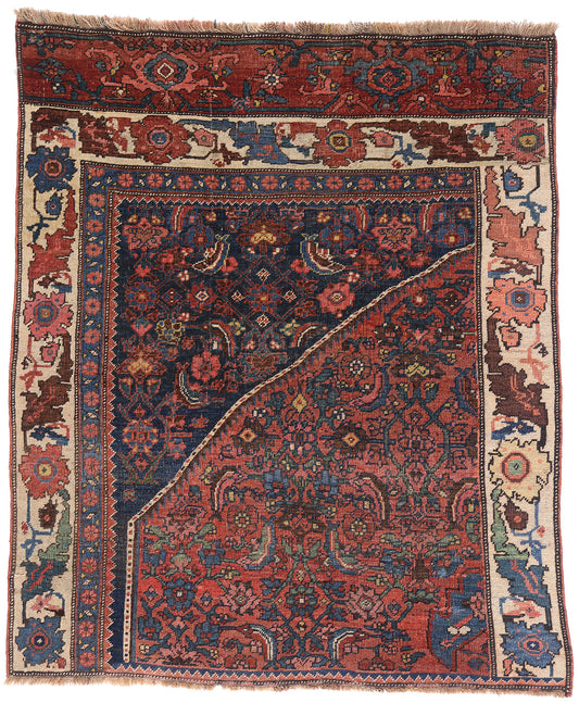 4 x 5 Antique Persian Bijar Rug 79226