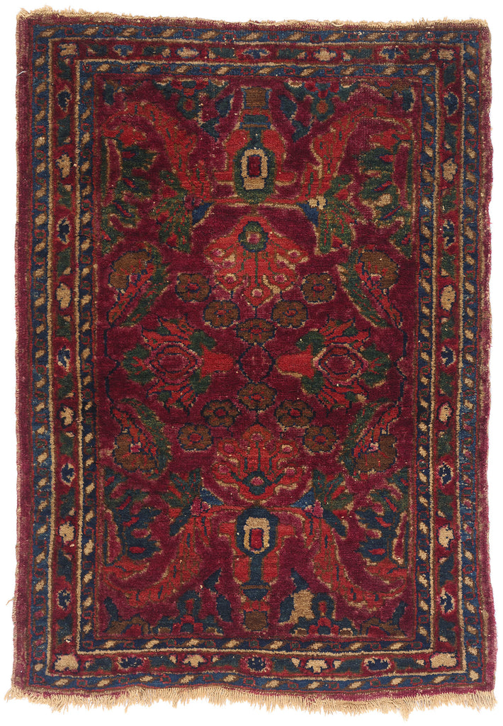 2 x 3 Antique Persian Borchelou Hamadan Rug 79271