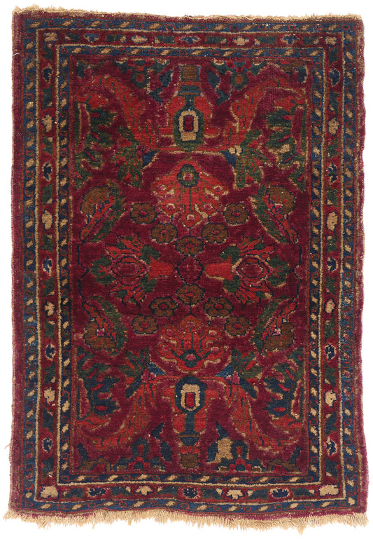 2 x 3 Antique Persian Borchelou Hamadan Rug 79271