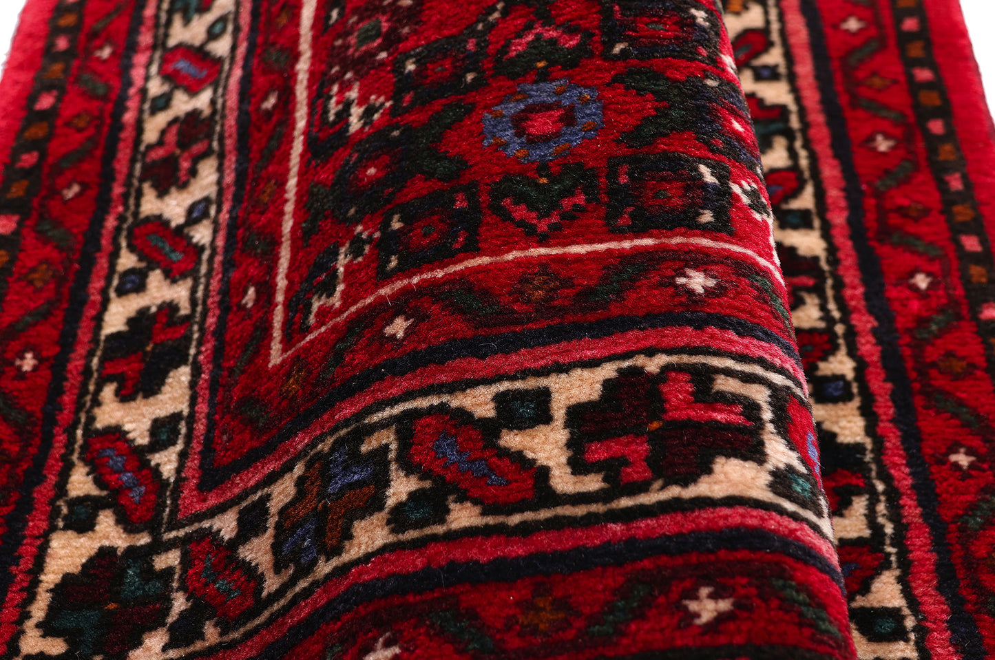 3 x 38 Antique Persian Hussainabad Hamadan Rug 79255