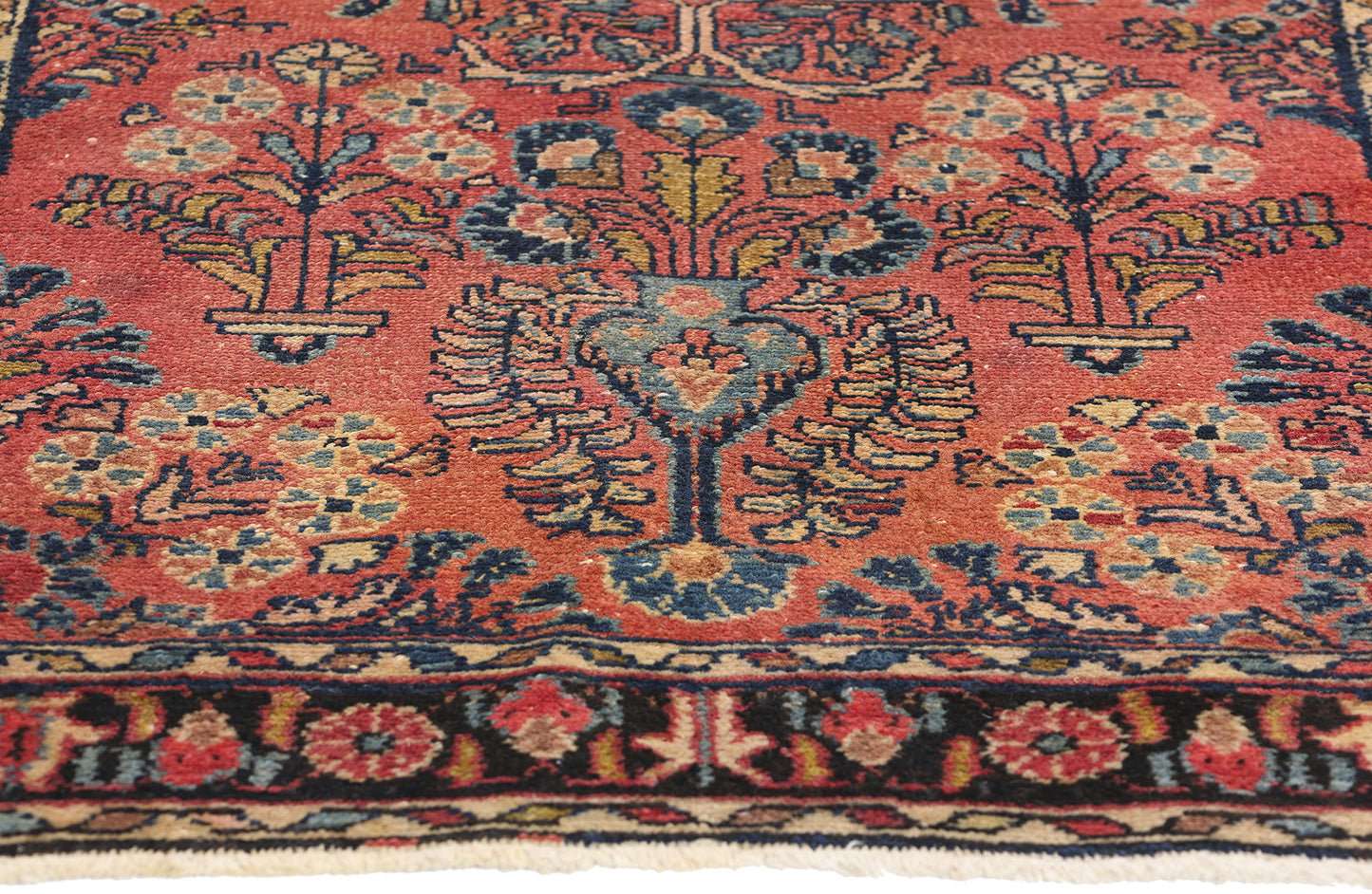 3 x 4 Antique Persian Hussainabad Hamadan Rug 78947