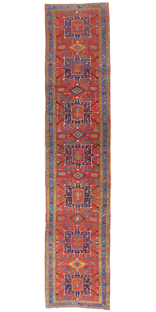 3 x 15 Antique Persian Heriz Rug 79244