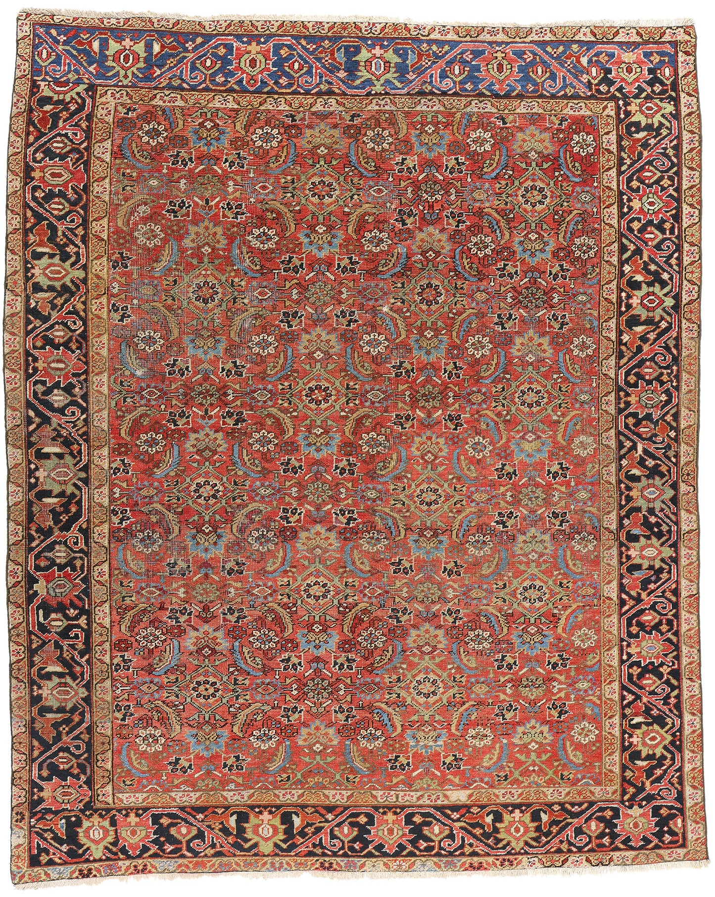 8 x 10 Antique Persian Heriz Rug 90005