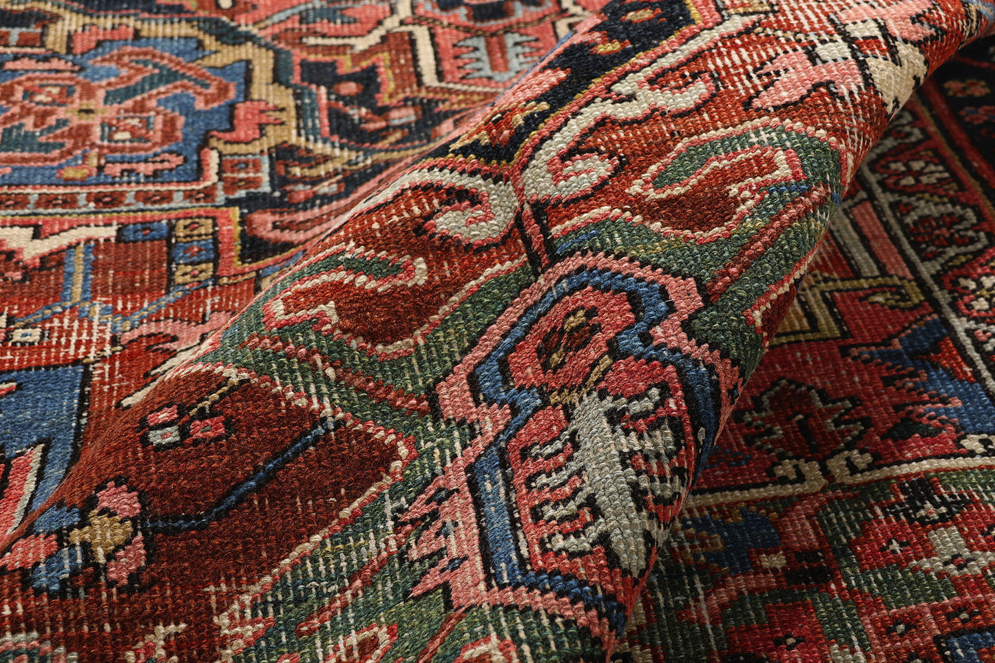 8 x 10 Antique Persian Heriz Rug 79273